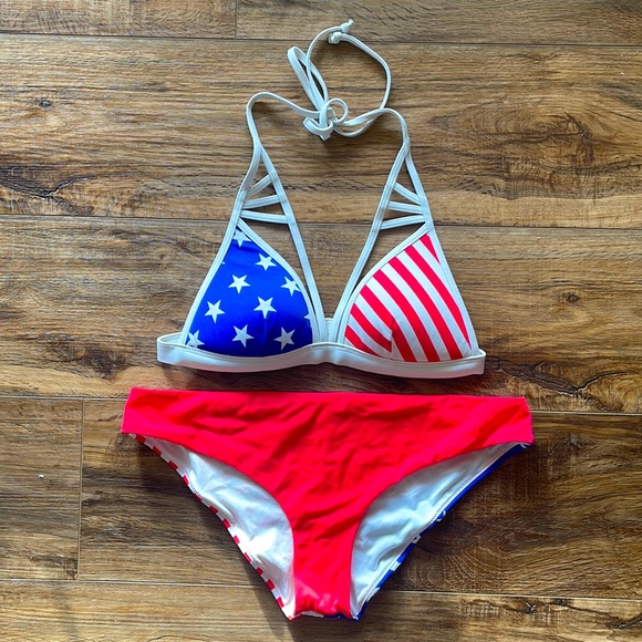 Bandeau Bikini 4th Of July Bikini Victoria Secret Pink Victoria's